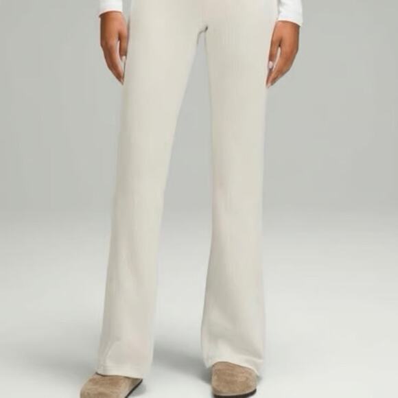 Lululemon Brushed Softstreme Ribbed Zip Flared Pant 32.5" - Picture 8 of 8